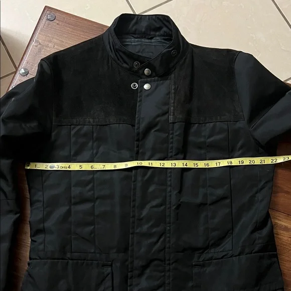 BOSS Men's Black and Dark Brown Military Jacket - Picture 3 of 10